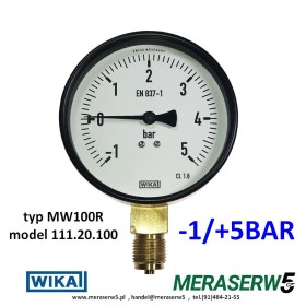 MW100R WIKA -1+5BAR